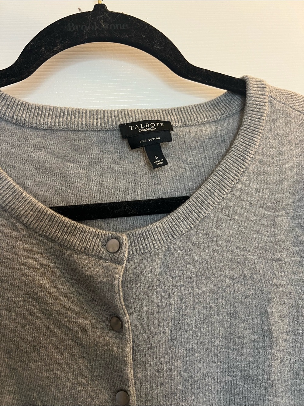 Talbots Grey Cardigan - Picture 2 of 4